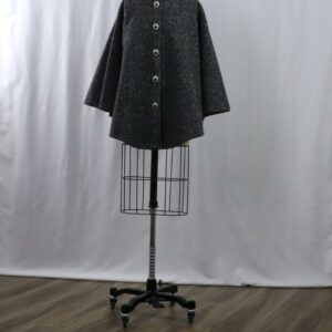 Cape with buttons is PDF sewing pattern with seam allowances. Elegant and simple to make. It is  two options of closure for cape: closure buttons and buttonholes OR closure snap fasteners and decorative buttons. Chose what is better for you.