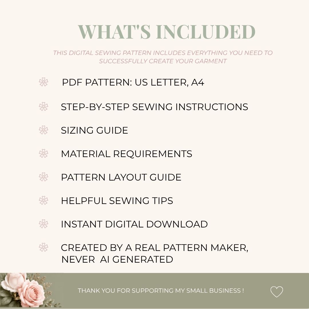 Cross Back Apron Sewing Pattern PDF | Unisex Apron with Pockets - Image 9