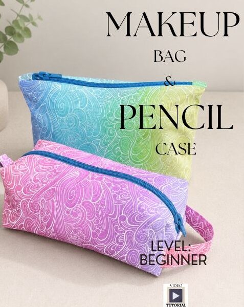 makeup bag and pencil case