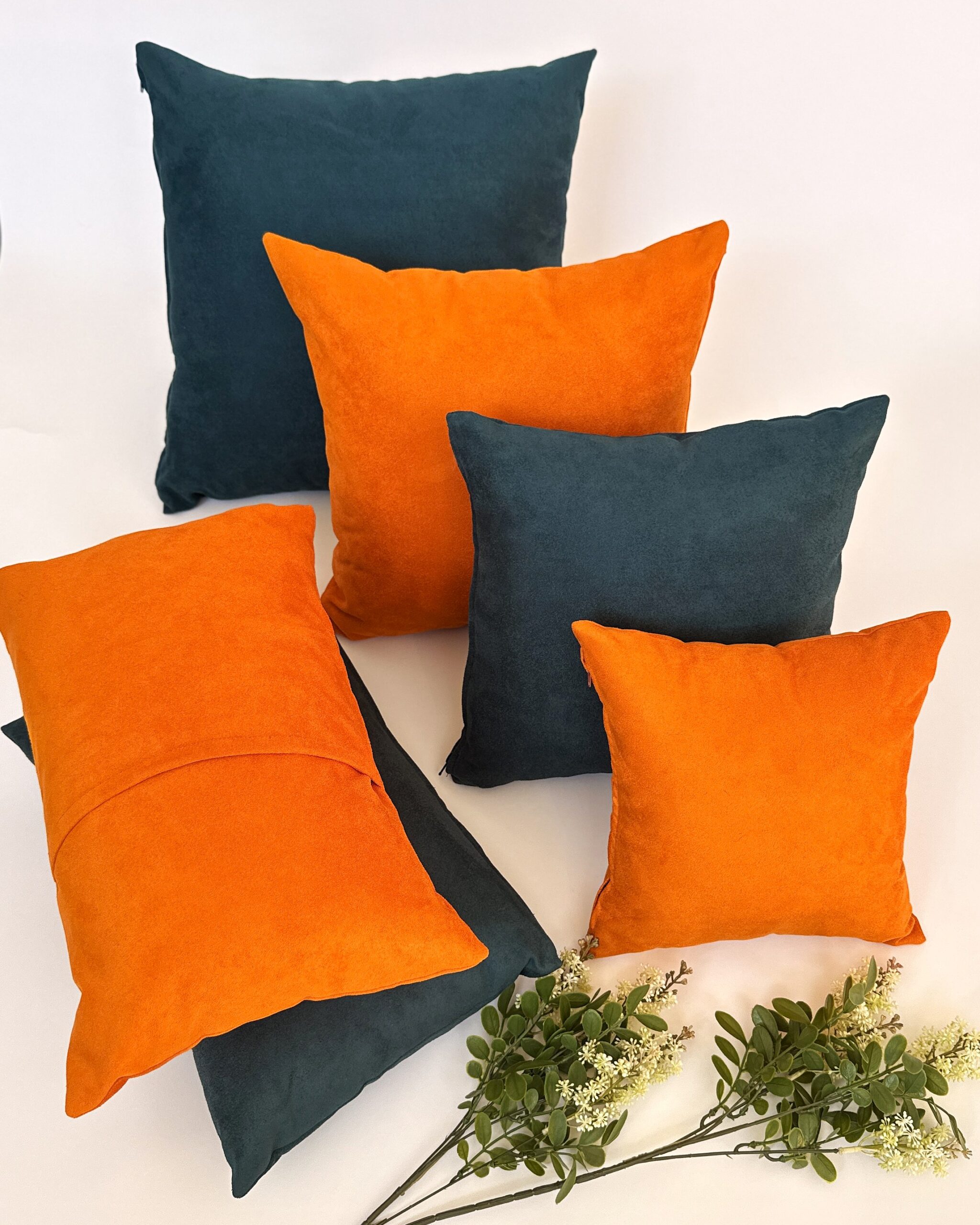 PDF pillow cover sewing pattern with 13 sizes for square and lumbar decorative cushion covers, featuring zipper and envelope-style closure options by Victoria Avenue Moda.